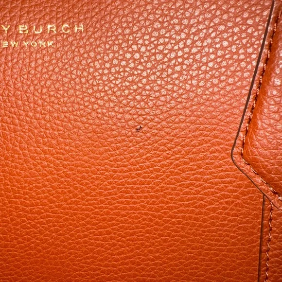 Tory Burch Perry Tote Bag Tripple Compartment Brick Red Women's - Picture 5 of 7